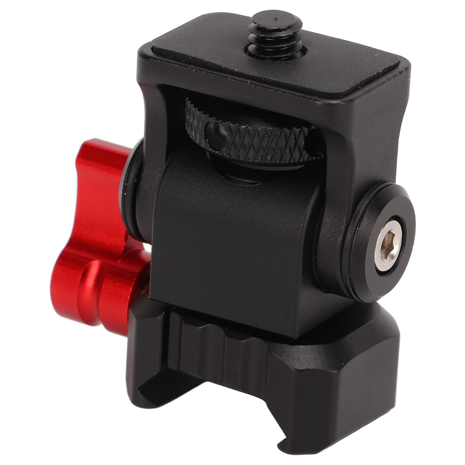 Goshyda Camera Mount Holder, Aluminum Alloy Bracket for NATO Rail Clamp, with Quick Release, 1/4in Thread, for Attach Video Monitor, Microphone, Video LED Light, Wireless Receiver