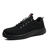 DINGGU Steel Toe Shoes for Men Women, Comfortable