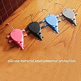 Longshow 5-Pack Door Stopper Decorative Rubber Door Wedge Mouse Silicone Secure Doors Finger Protector for Home Office (Flexible,Non-slip,Heavy Duty)