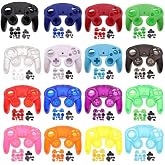 Housing Cover Shell Handle Case &amp; Conductive Pads &amp; Buttons for Gamecube NGC Controller (Clear Black)