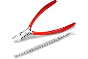Treatonic Ingrown Toenail Clipper Removal Kit - Toenail Clippers for Thick, Fungal-Damaged, Curved Nails with Lifter & File, 