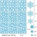Christmas Snowflakes Window Clings 294pcs Christmas Decorations White Winter Wonderland Snowflake Stickers Decal Holiday Frozen Theme Party Ornaments Supplies for Windows Glass Doors