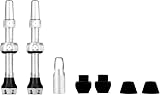 Muc-Off Tubeless Valves V2-7075 Aluminium Presta 44mm Silver with Core Tool