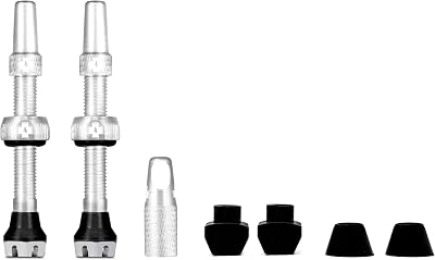 Muc-Off Tubeless Valves V2-7075 Aluminium Presta 44mm Silver with Core Tool