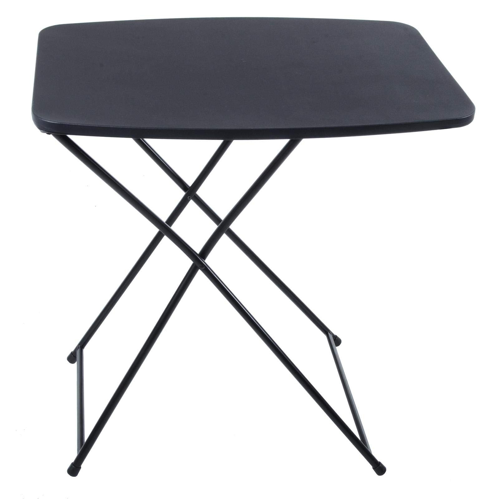 Hodge and Hodge Folding Utility Table Adjustable Black Lightweight Camping Garden Picnic
