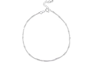 ink2055 Fashion Silver Plated Anklet Foot Chain Women Sandals Barefoot Ankle Bracelet,Ankle Bracelets for Women Teen Girls Beach Jewelry Gifts