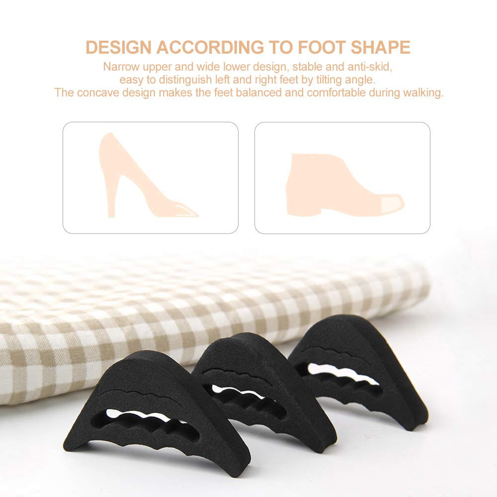 4 Pairs Toe Filler Inserts Adjustable Toe Plug Reusable Shoe Filler for