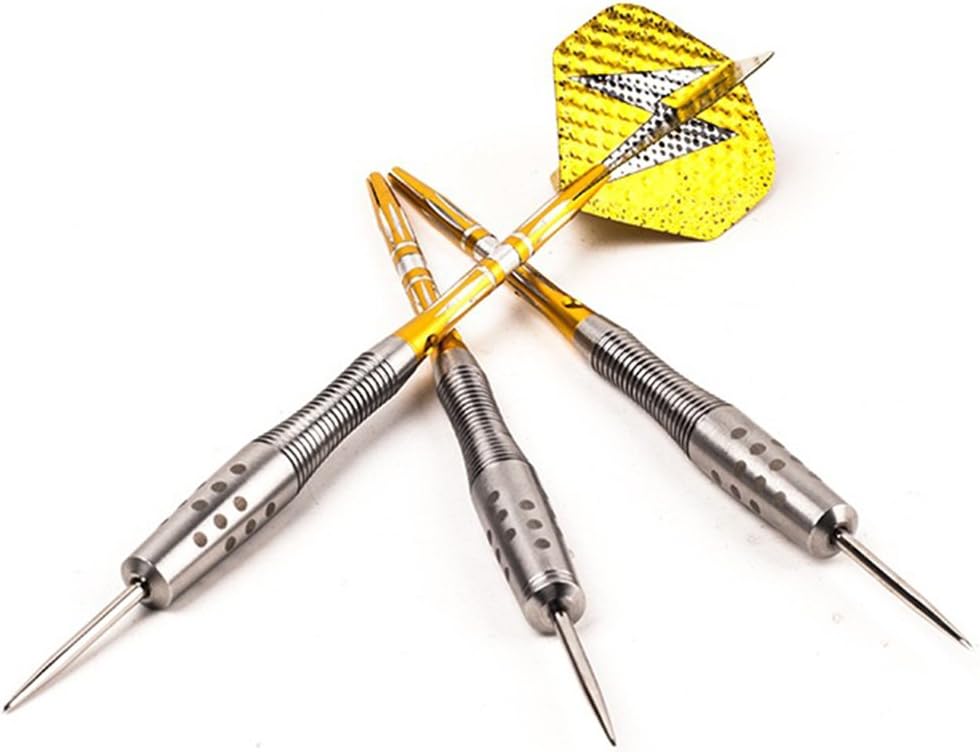 Yimai 22g Stainless Steel Barrels Steel Tip Darts Set with Power Aluminium Flights & Aluminium Shafts