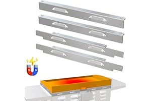 MUDVIME Wind Guards for Blackstone 36 Inch Griddle, Stainless Steel Magnetic Wind Screen for Blackstone Griddle Accessories, Fit with Cover Hood, Rear Grease Cup&Side Shelf, Gas Saving (Silver)