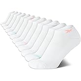 Reebok Womens Low Cut Socks - 12 Pack Performance Cushioned Comfort No Show Sock - Athletic Socks for Women (4-10)
