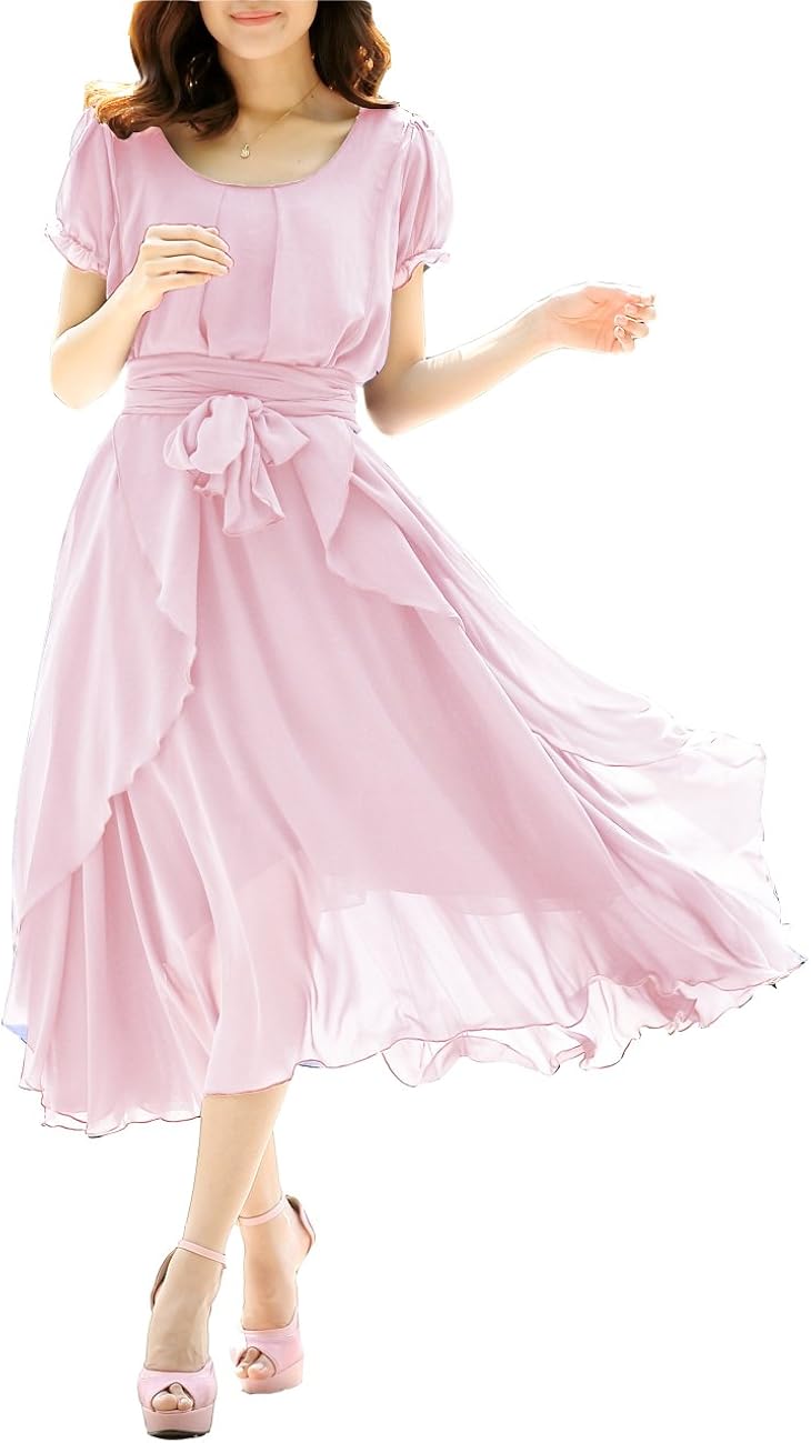 pink flowy dress plus size