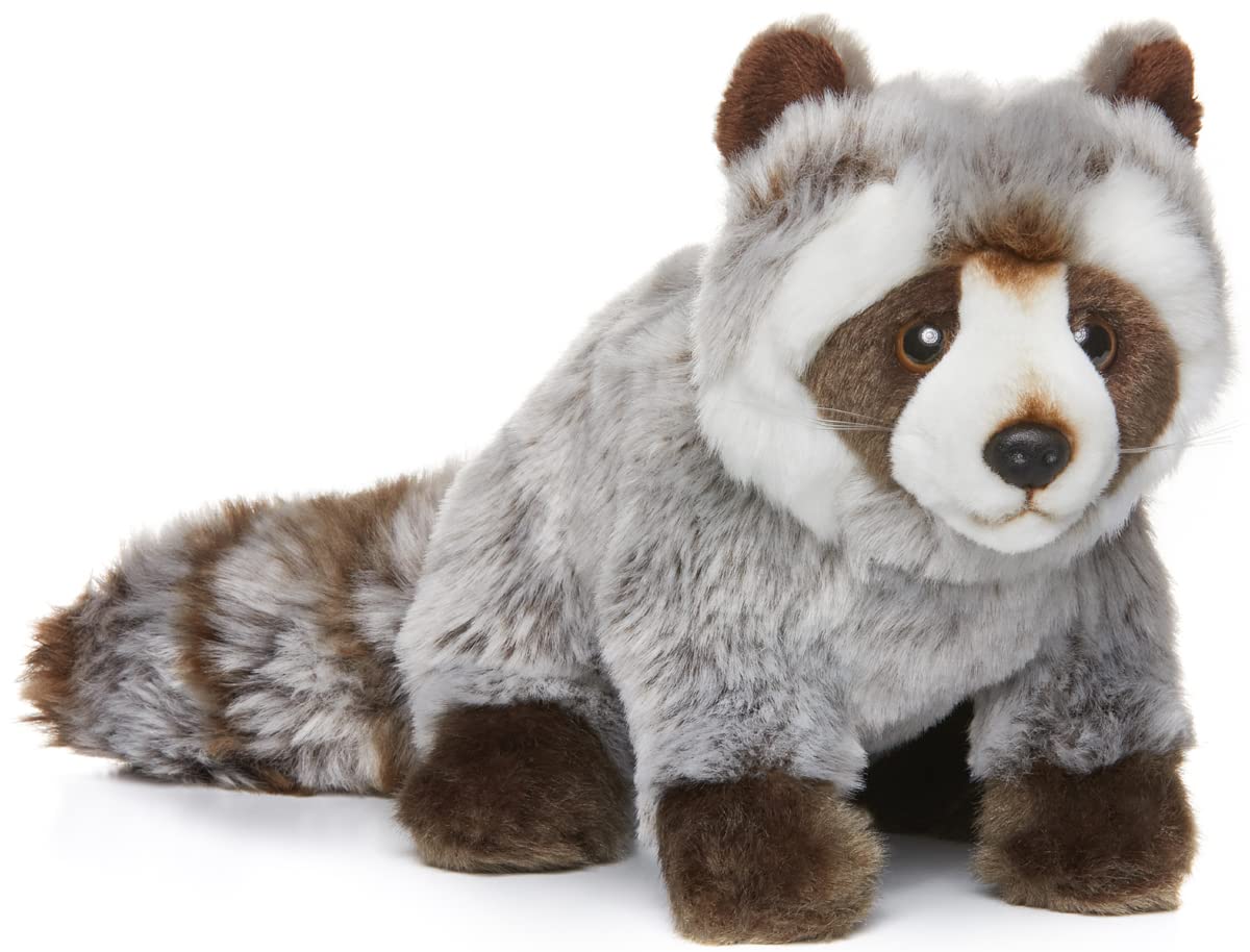 Carl Dick Raccoon 10 inches 14.5 inches with tail, 25cm/37cm, Plush Toy, Soft Toy 2409