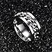 Men's Women's Fashion Stainless Steel Width 8mm Spinner Chain-shaped Ring