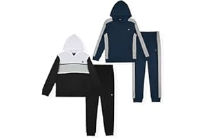 Hind Boys 4-Piece Hoodie and Sweatpant Set for Jogging and Track