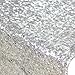 Sequin Table Runners Silver- 12 X 108 Inch Glitter Silver Table Runner-Silver Party Supplies Fabric Decorations for Holiday Wedding Birthday