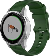 Wownadu 18mm Silicone Strap Green for Garmin Vivoactive 4S/Venu 3S/2S view 1