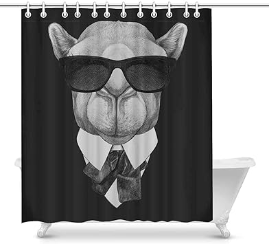 Lustiges Kamel im Anzug mit Sonnenbrille Hipster Tier wasserdicht