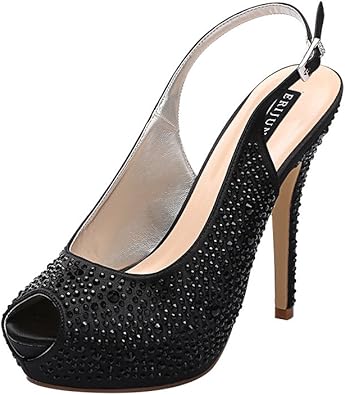 rhinestone slingback shoes