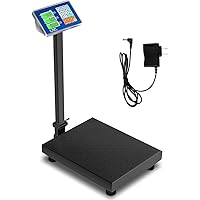 Happygrill 660lbs Digital Weight Scale Floor Platform Scale for Weighing Package Shipping Mailing Postal Scale with LB/KG Pri