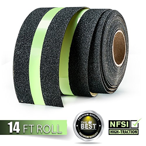 EBUNG Anti-Slip Stair Grip Tape – Glow-in-The-Dark 14’ Stairs Grip Tape