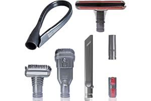 VACEXT Vacuum Accessories & Attachments for Dyson Ball Animal 2, 3, DC58 DC59 V6 V7 V8 V10 V11 V15 - Flexible Crevice Tool for Hard to Reach Places & Dust Brush Attachment Kit - HouseHold Cleaning Tool Kit