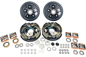 SOUTHWEST WHEEL 3,500 lbs. Trailer Axle Self-Adjusting Electric Brake Kit 5-4.5" Bolt Circle (Pro-Kit)