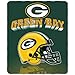NFL Green Bay Packers Gridiron Fleece Throw, 50-inches x 60-inches