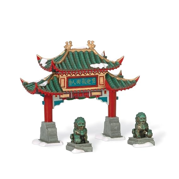 Department 56 Christmas In The City To Chinatown, Set of 3 Amazon.co.uk Kitchen & Home