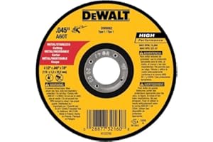 DEWALT 4-1/2 Inch Cut-Off Wheel, Angle Grinder Cutting Disc, General Purpose, 4-Pack (DW8062B5)