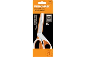 Fiskars RazorEdge Fabric Scissors - 9" Heavy Duty Fabric Shears with SoftGrip Ergonomic Handle, Premier Grade Stainless Steel Blades