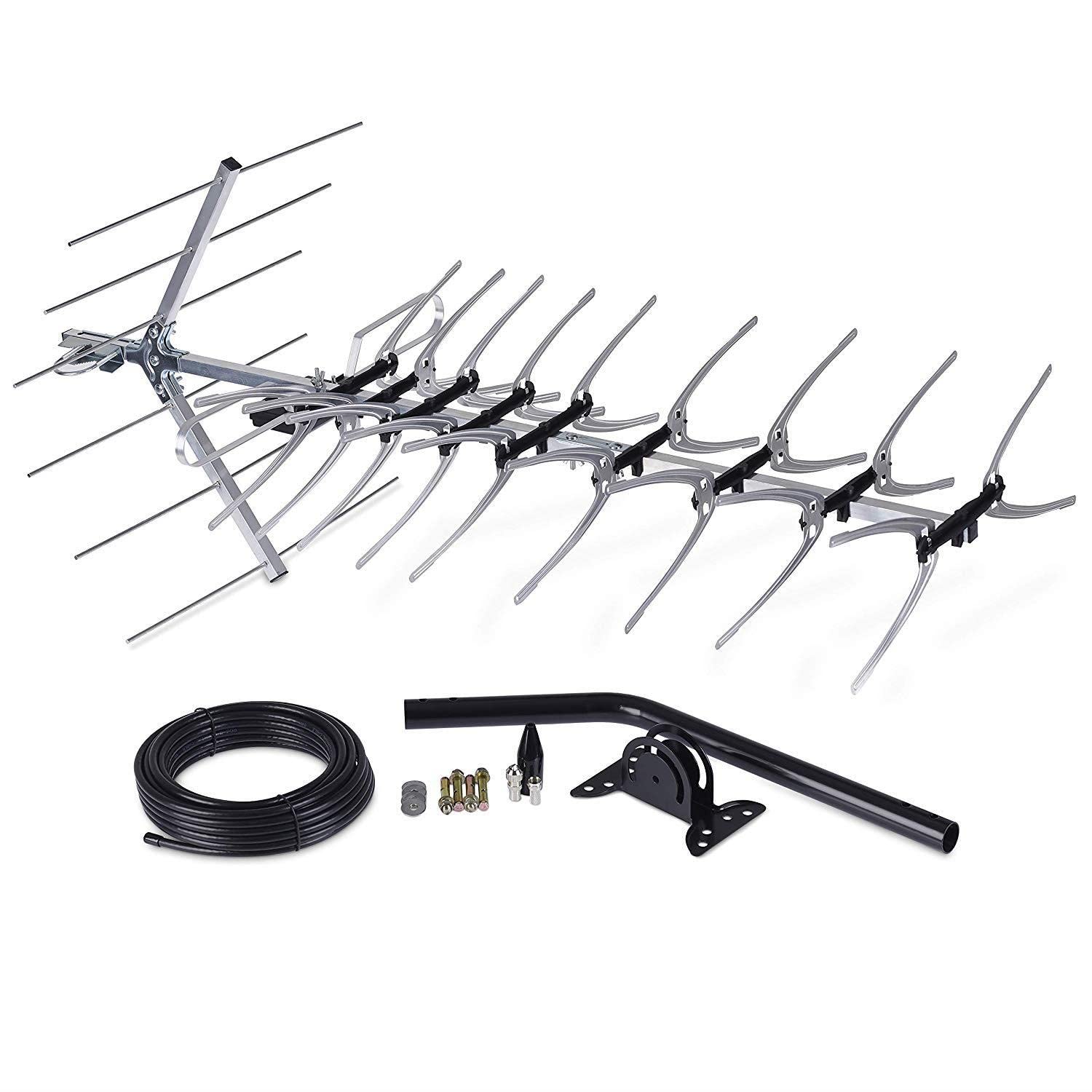 SSL 48 Element TV Aerial Kit 4K HD Freeview With Built In 4G & 5G LTE Filter For Outdoor or Indoor Installation With Full Kit High Performance