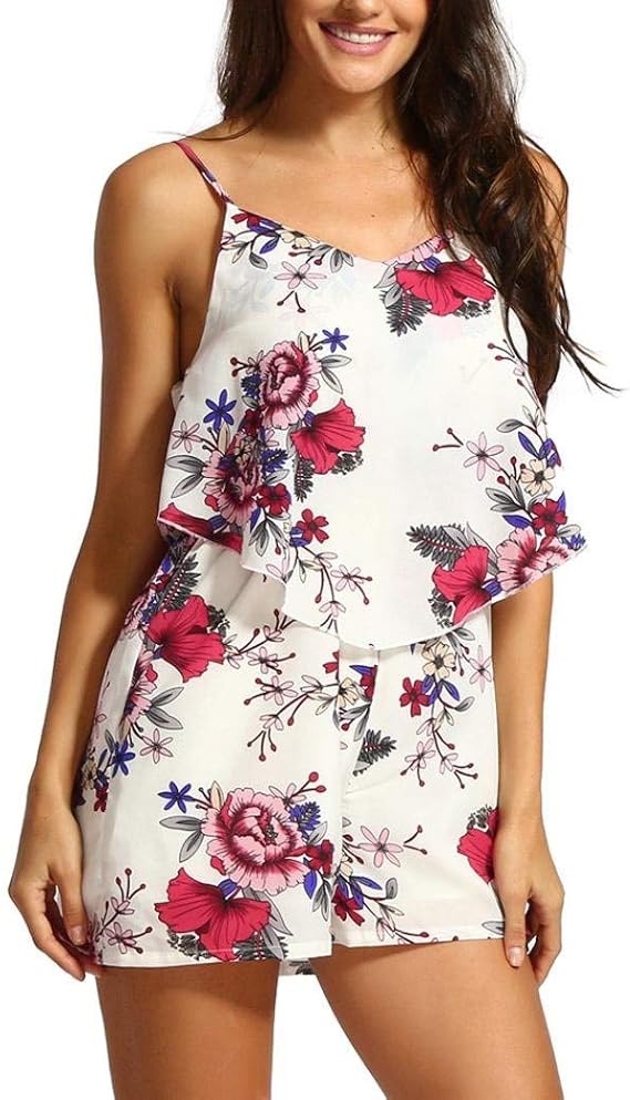 Jumpsuit Dames zomer elegant korte mouwloos feestelijke overall