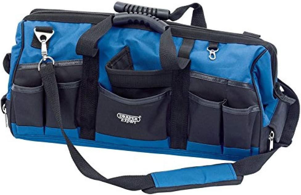 Draper 31591 Expert 650mm Contractors Tool Bag Blue Heavy Duty Water Resistant