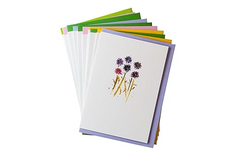 Buy Gayacards Flower Greeting Cards For Saying Thank You Or Sorry As An Invitation Your Event Just To Send Lovers Rosea Magnolia Helenium Globe Thistle Hebe Pack Of 10 Online At Low