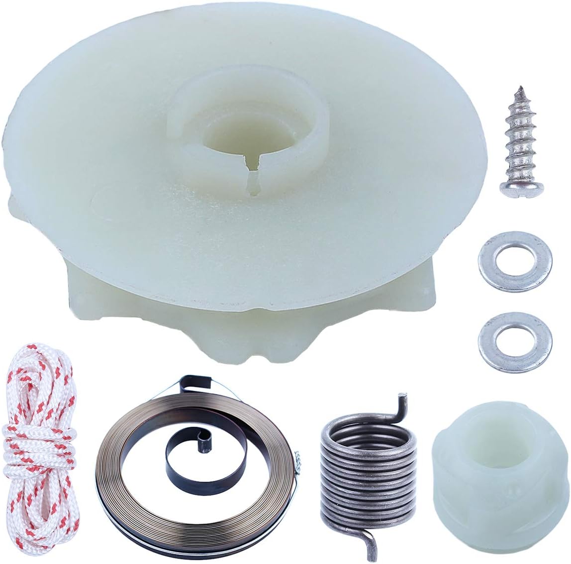 Adefol Chainsaw Recoil Starter Pulley Spring Kit for Poulan PP4218