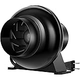 VIVOSUN 4 Inch 195 CFM Inline Duct Ventilation Fan Vent Blower for Grow Tent