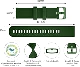 Wownadu 18mm Silicone Strap Green for Garmin Vivoactive 4S/Venu 3S/2S view 2