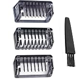 INVODA Replacement Shaver Comb for the First Generation Solo Electric Shaver &ndash; 3PCS (1mm, 3mm, 5mm) with Cleaning Brush