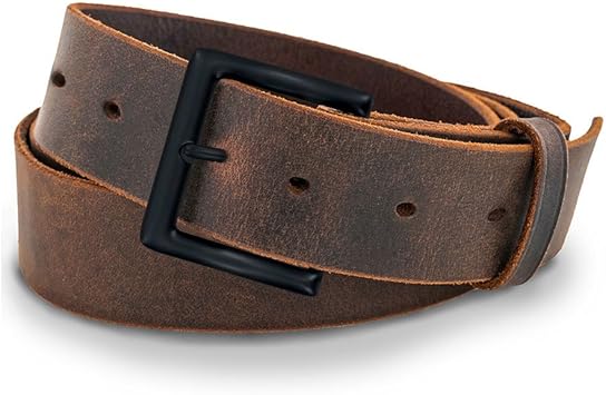 Amazon Co Jp Hank ジーンズ用ベルト 1 5インチ メンズレザーベルト アメリカ製 48 Fits 46 Pant スポーツ アウトドア