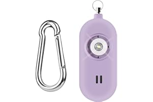 THOPEB Original Self Defense Siren Keychain for Women–Personal Alarm & Keychains for Women Safety–Alarm with Strobe Light and Key Chain, Helps Elders & Womens & Kids Emergency Call (Rechargeable-Orchid)