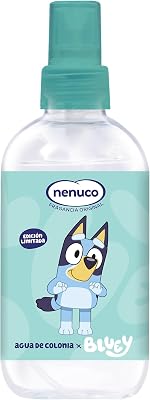 agua de colonia fragancia original formato spray 240 ml, edición limitada Bluey, recomendada para bebés a partir de 3 meses