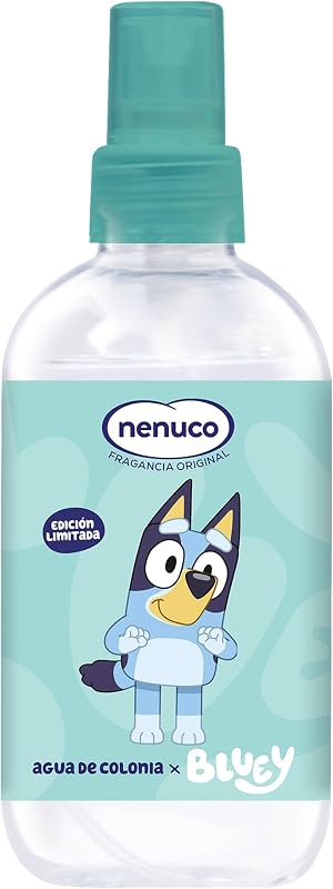 agua de colonia fragancia original formato spray 240 ml, edición limitada Bluey, recomendada para bebés a partir de 3 meses