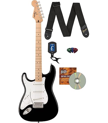 ギター Squier Affinity Stratocaster Lefty Squier Sonic Stratocaster, Left Handed, Black – Elderly