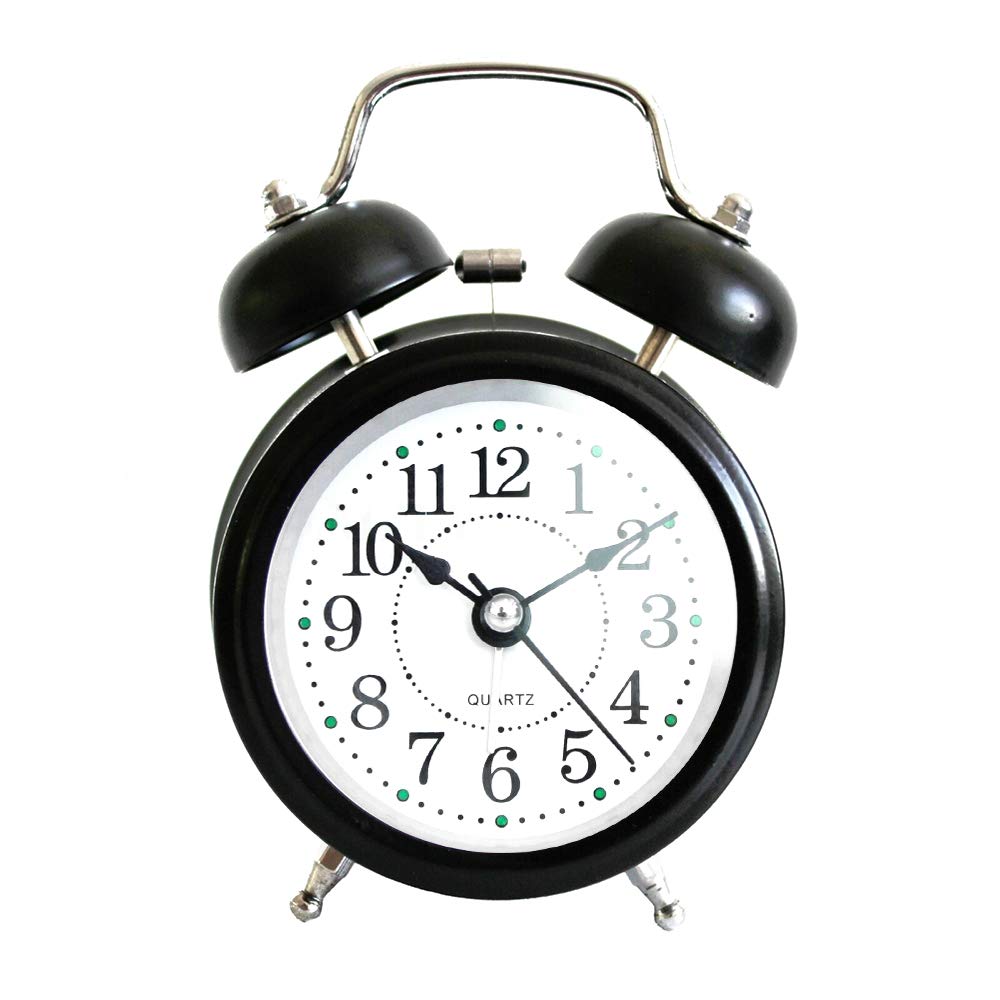 zhiman8 Vintage Sveglia Doppio Orologio Doppio Orologi rumorosi con batterie  per traversine Pesanti Sveglie Sveglie elettroniche berjaya.edu.my