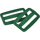 uxcell Plastic Slide Buckle, Tri-Glides Slides, Adjustable Webbing Buckles Fasteners for Backpack Purse Webbing Strap