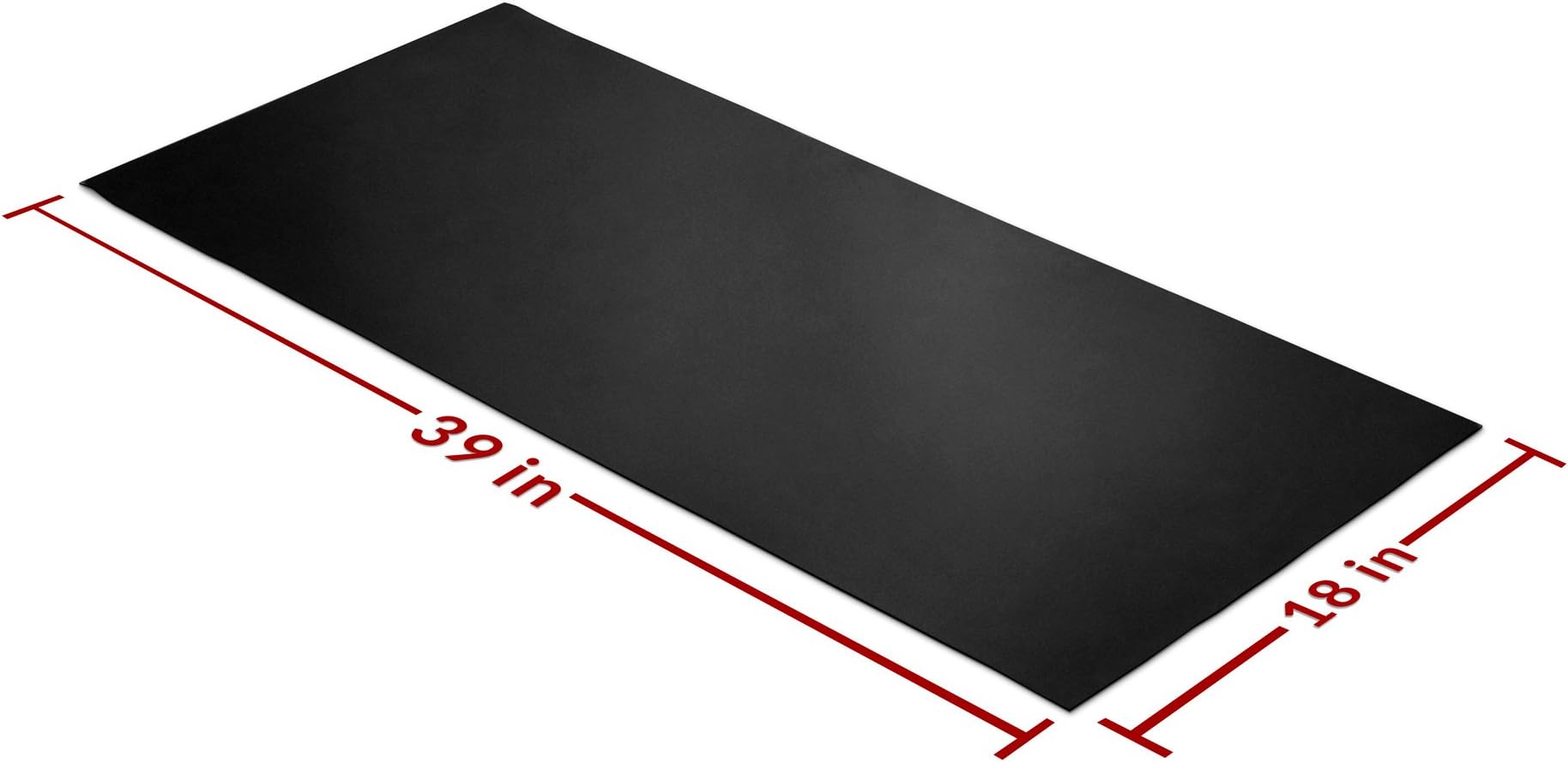 Fire Retardant Rubber Sheet, Heavy Duty, High Grade 60A, Neoprene Black, 39x18-Inch by 1/16 (+/-5 .125"),Plumbing,Work Bench,Flame Retardant, Supports, Leveling, Sealing, Bumpers, Protection, Abrasion
