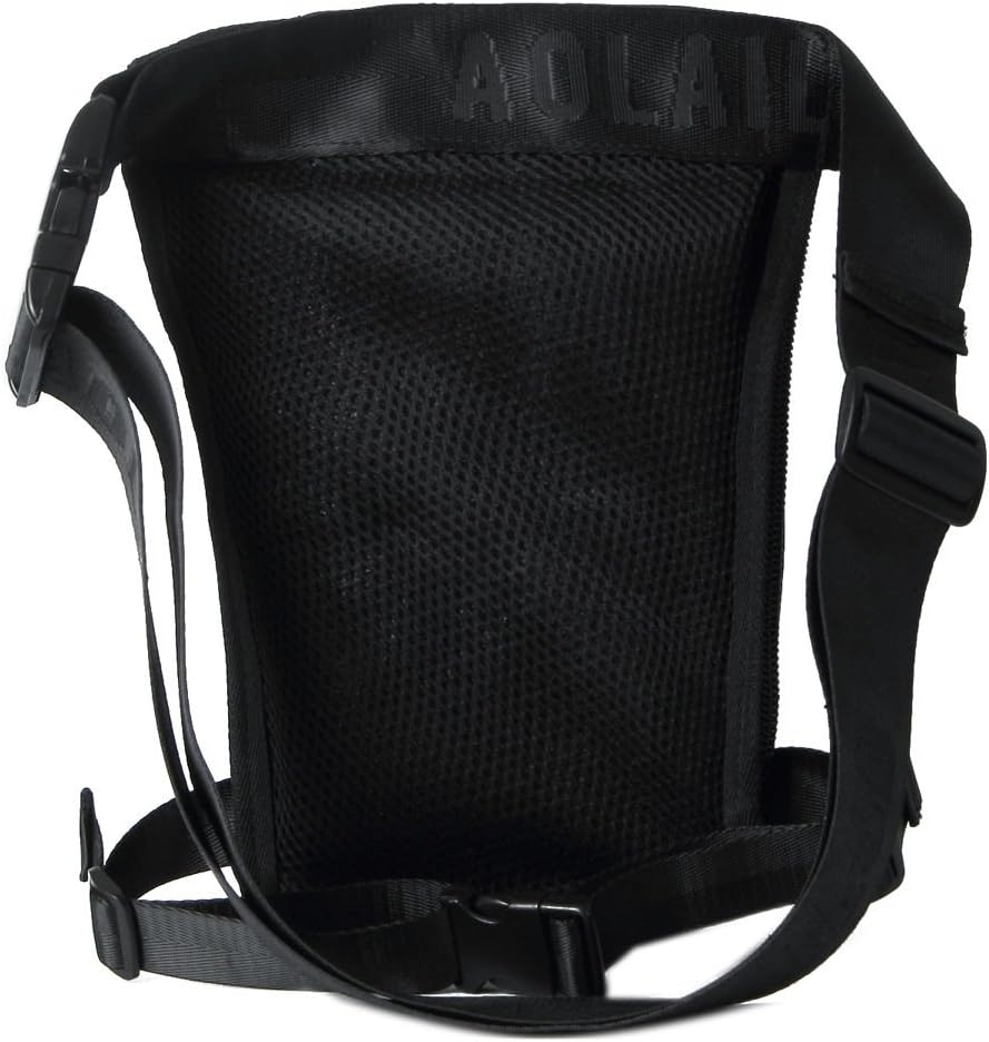 Xieben Nylon Drop Leg Bag for Men Women Tactical Military Thigh Waist Belt Pouch Motorcycle Riding Cycling Travel Tactical Outdoors Sports Bum Fanny Pack Black - Image 5