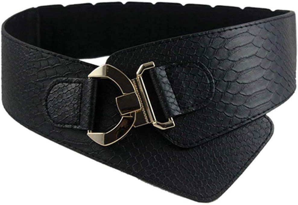 Eleganter Damen Taillengürtel Aus Kunstleder - Breiter Gürtel Mit Schnürung Für Kleider & Röcke