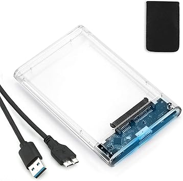 Amazon 2 5インチ Hdd ケース Usb3 0 Ssd ボックス Sata Iii 外付けハードディスク 5gbps 高速データ転送 Uasp対応 透明シリーズ ポータブル Ssd ドライブ ケース Sata Usb 変換ボックス ネジ 工具不要 簡単着脱 Mac Windows Linux Ps4 Ps3 Xbox Hdtv等対応