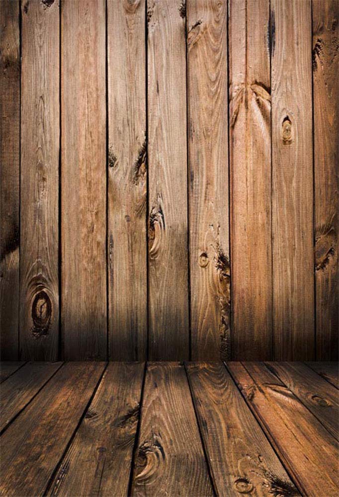 MEHOFOTO Seamless Vinyl Photo Backdrop Vintage Wood Photography Background Red Wood Newborn Baby Backdrop 5x7ft